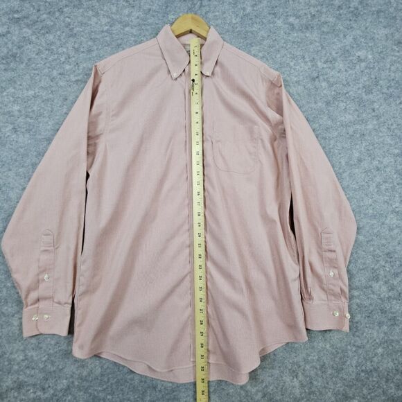 Brooks Brothers 346 Men's Shirt Size 16-4/5 Red & White Mini Checks All Cotton - Picture 10 of 13